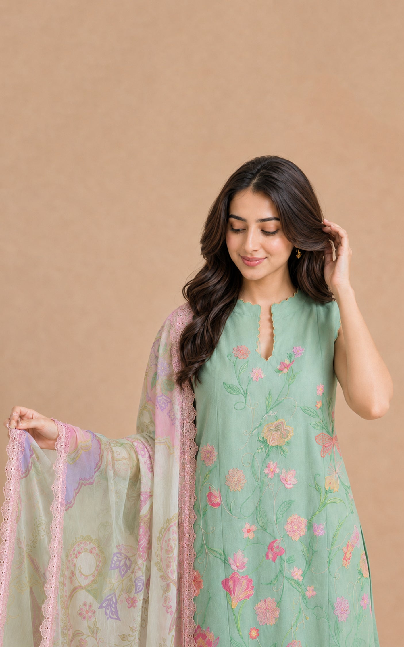 Mint Grape (SL26-16) | 3pcs Embroidered Unstitched Summer