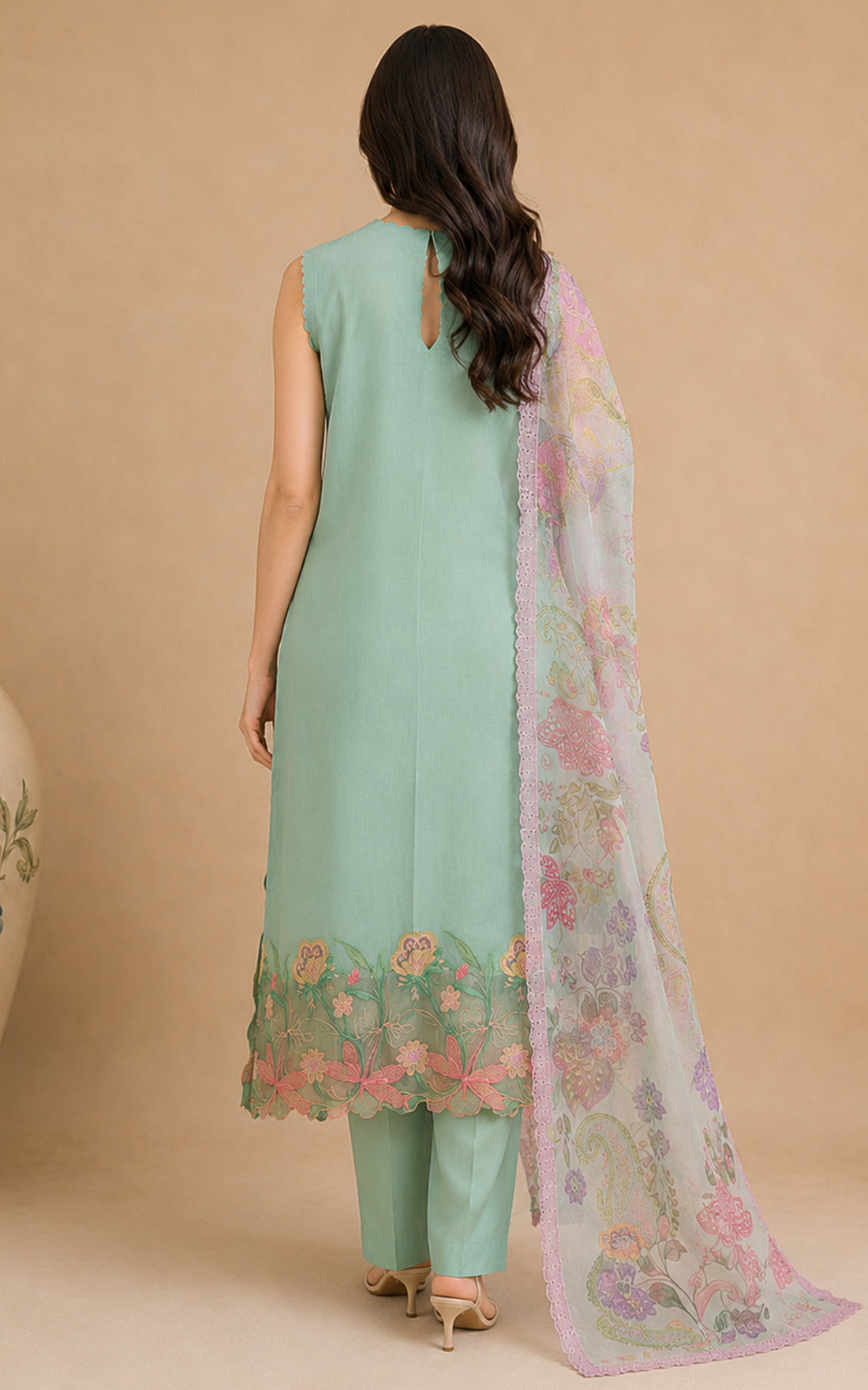 Mint Grape (SL26-16) | 3pcs Embroidered Unstitched Summer