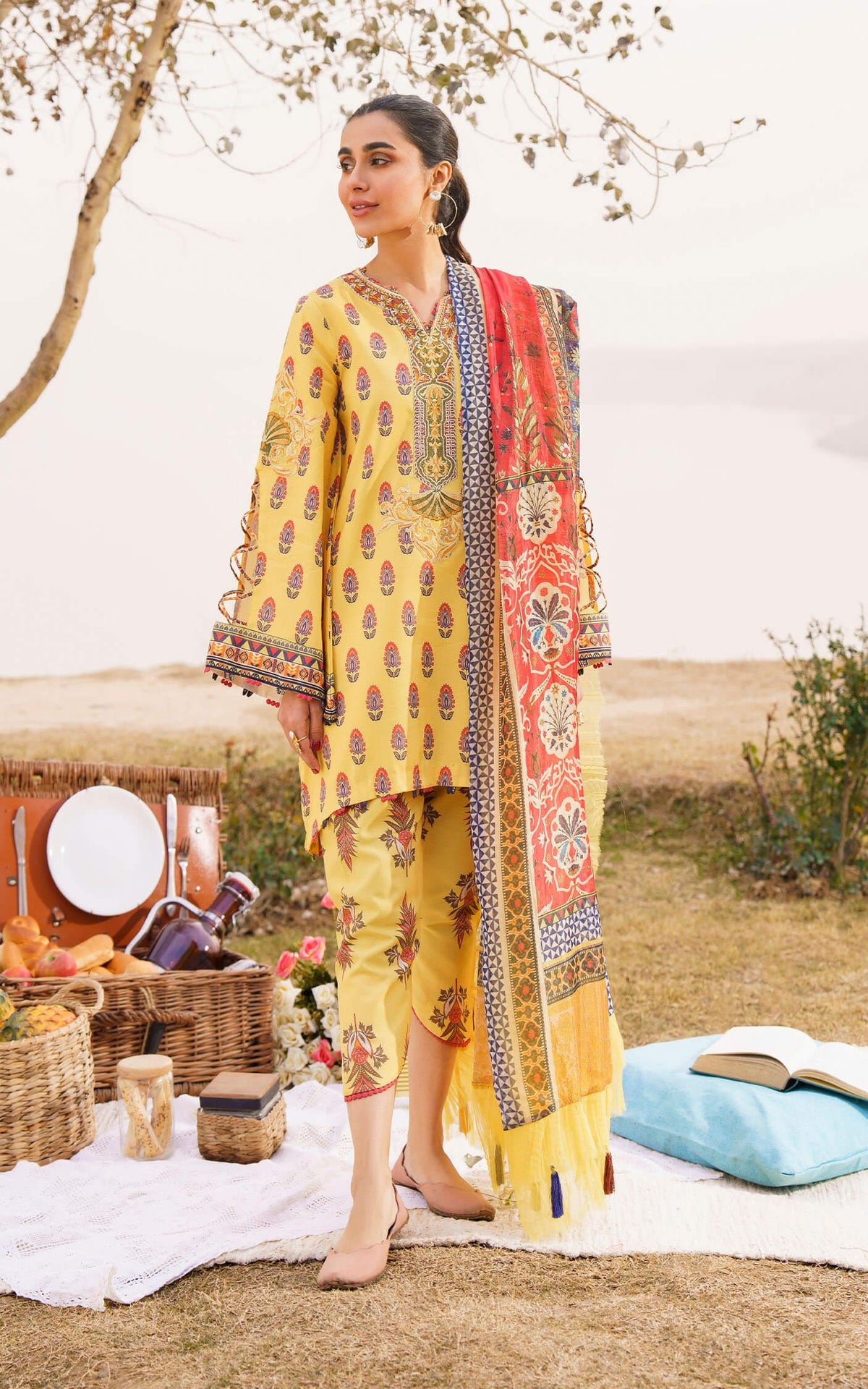 SONNET-U141M004 | Unstitched Lawn - Shop Now at Asifa and Nabeel