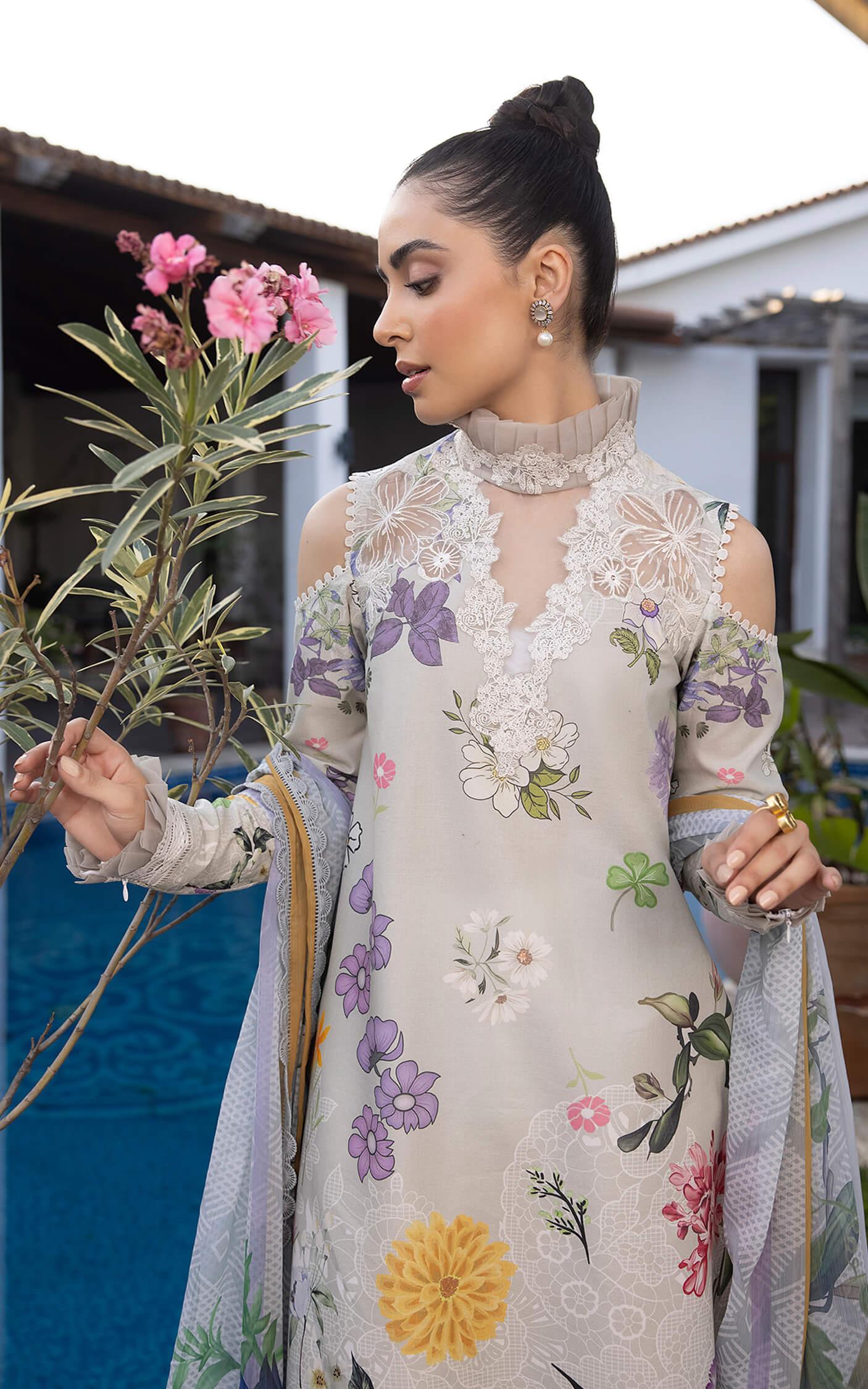 Sarmayi MK-16 | Unstitched Lawn - Shop Now at Asifa and Nabeel