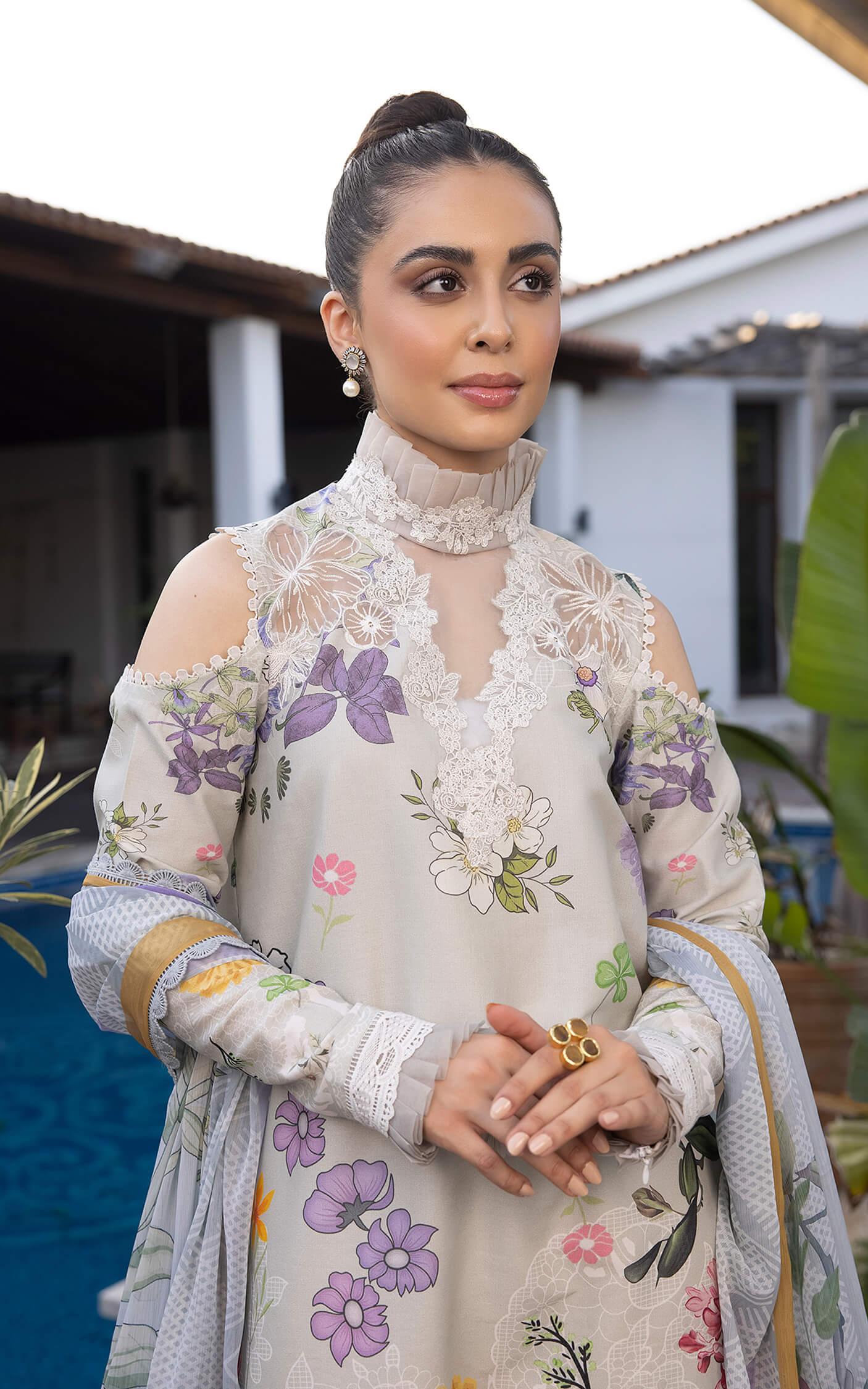 Sarmayi MK-16 | Unstitched Lawn - Shop Now at Asifa and Nabeel