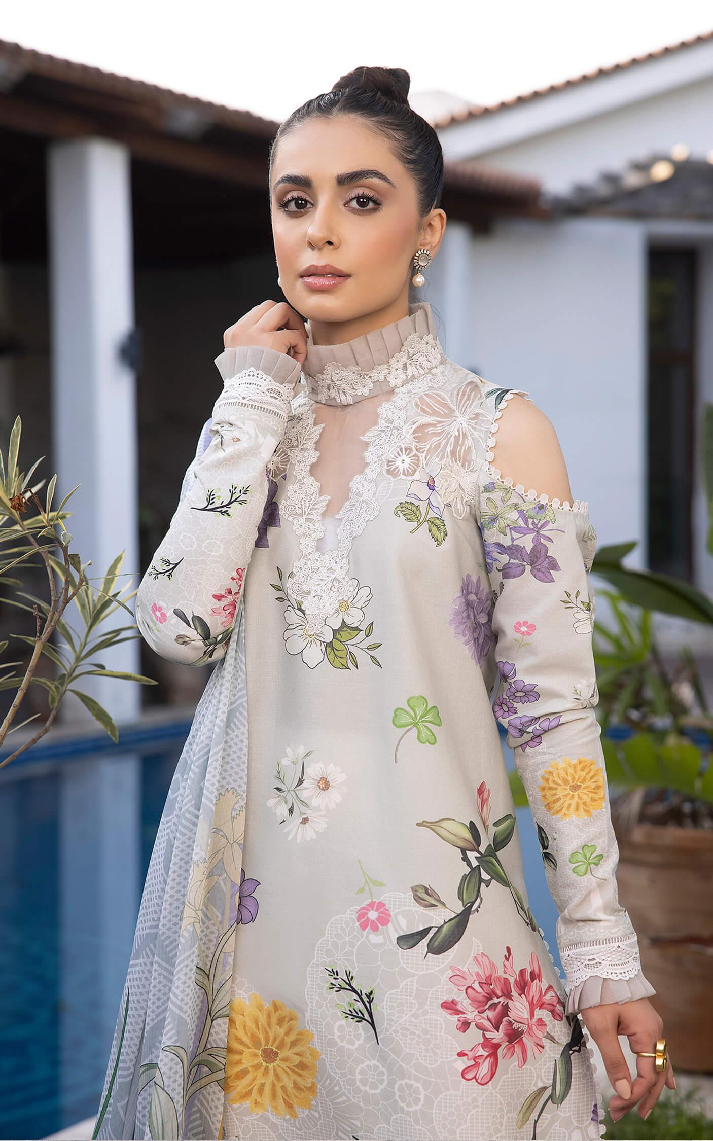 Sarmayi MK-16 | Unstitched Lawn - Shop Now at Asifa and Nabeel