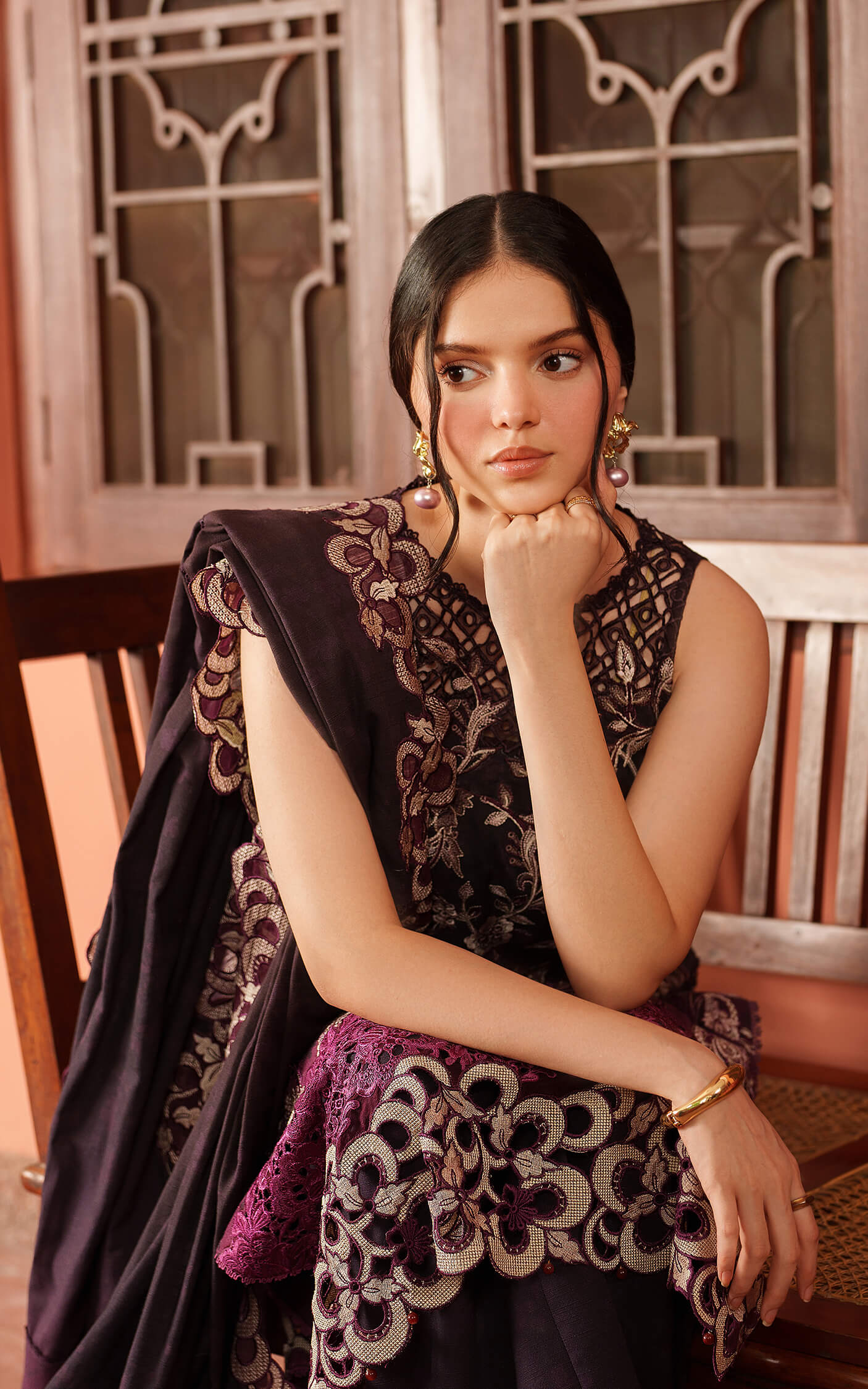 Siera LWC25-09 | 3pcs Embroidered Unstitched Winter