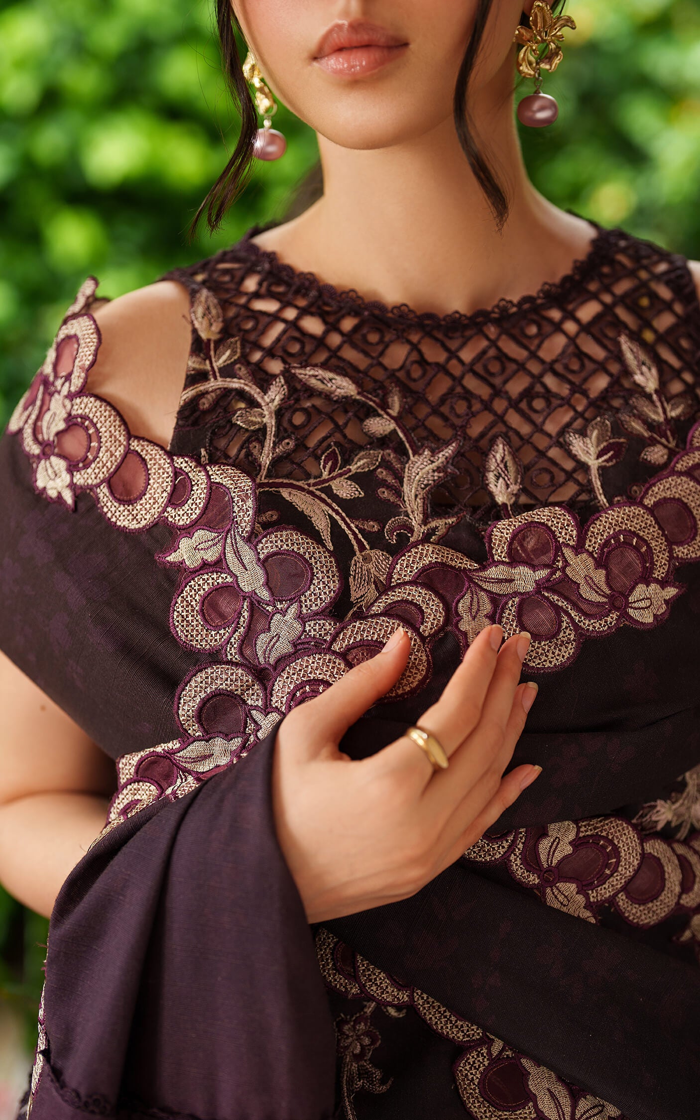 Siera LWC25-09 | 3pcs Embroidered Unstitched Winter