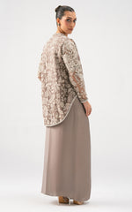 Taupe Bloom Drape Set