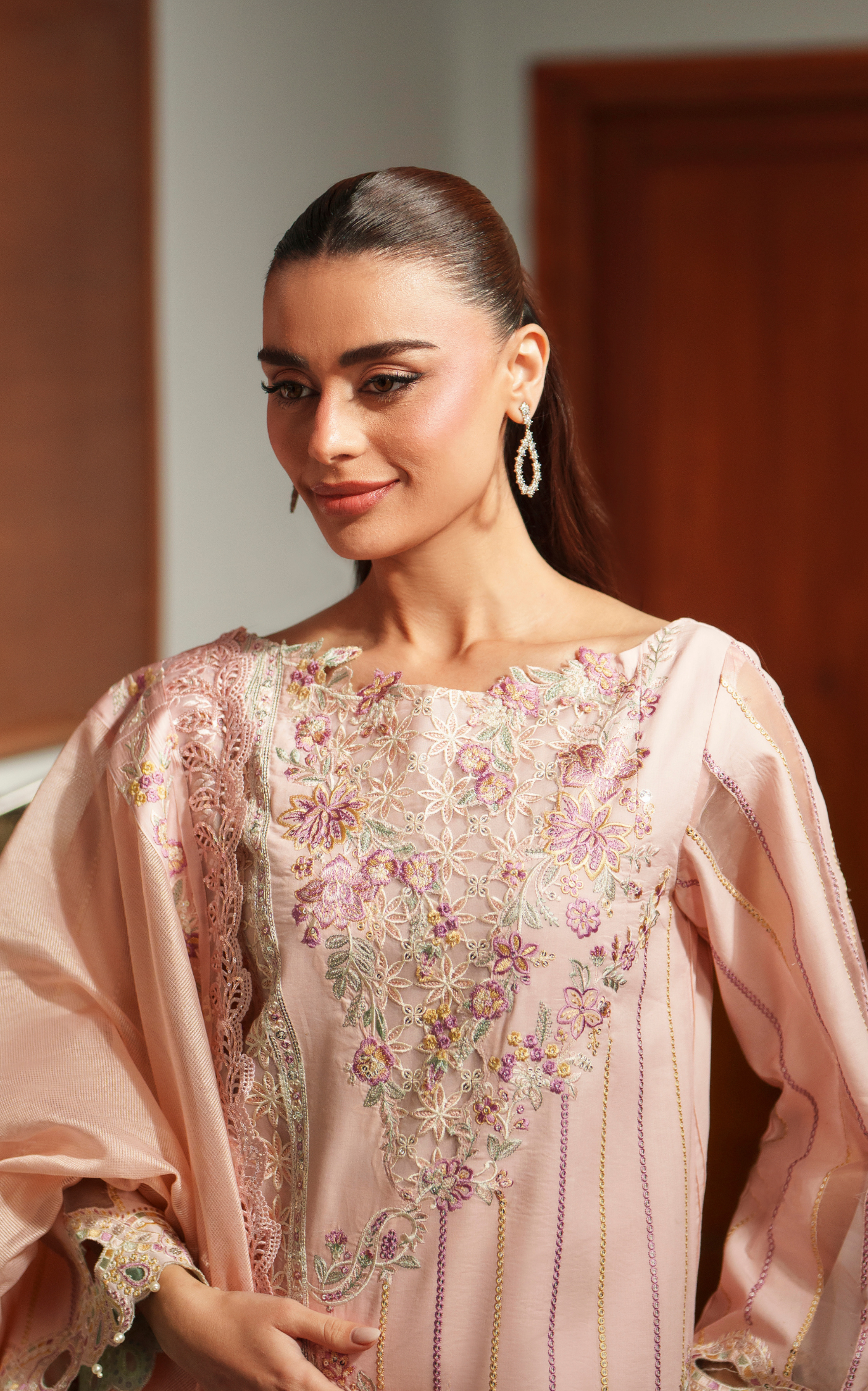 Crimson Courage VUL26-08 | 3pcs Embroidered Unstitched Summer