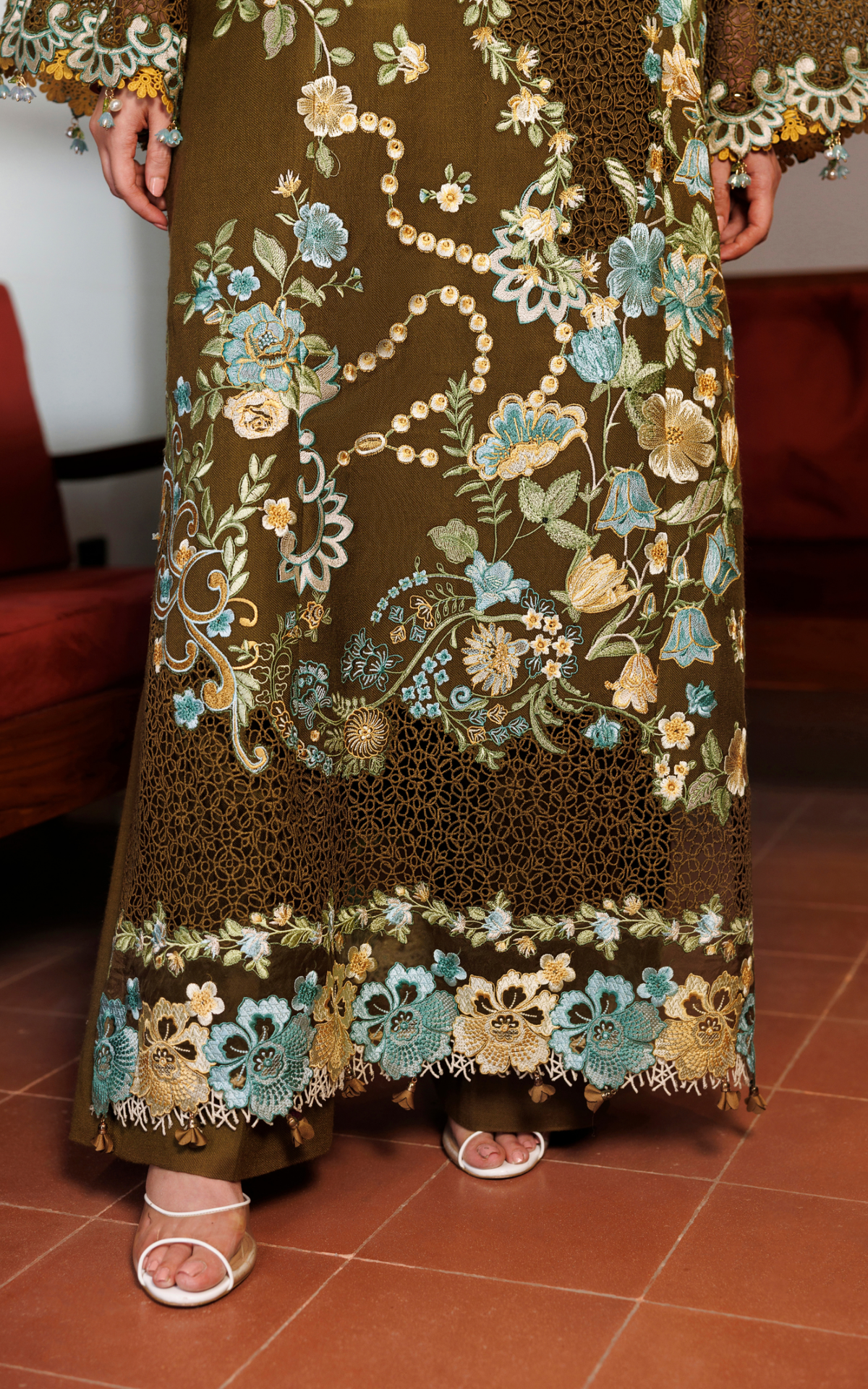 Hazel Hue (WLXU-02) | 3pcs Embroidered Stitched Winter