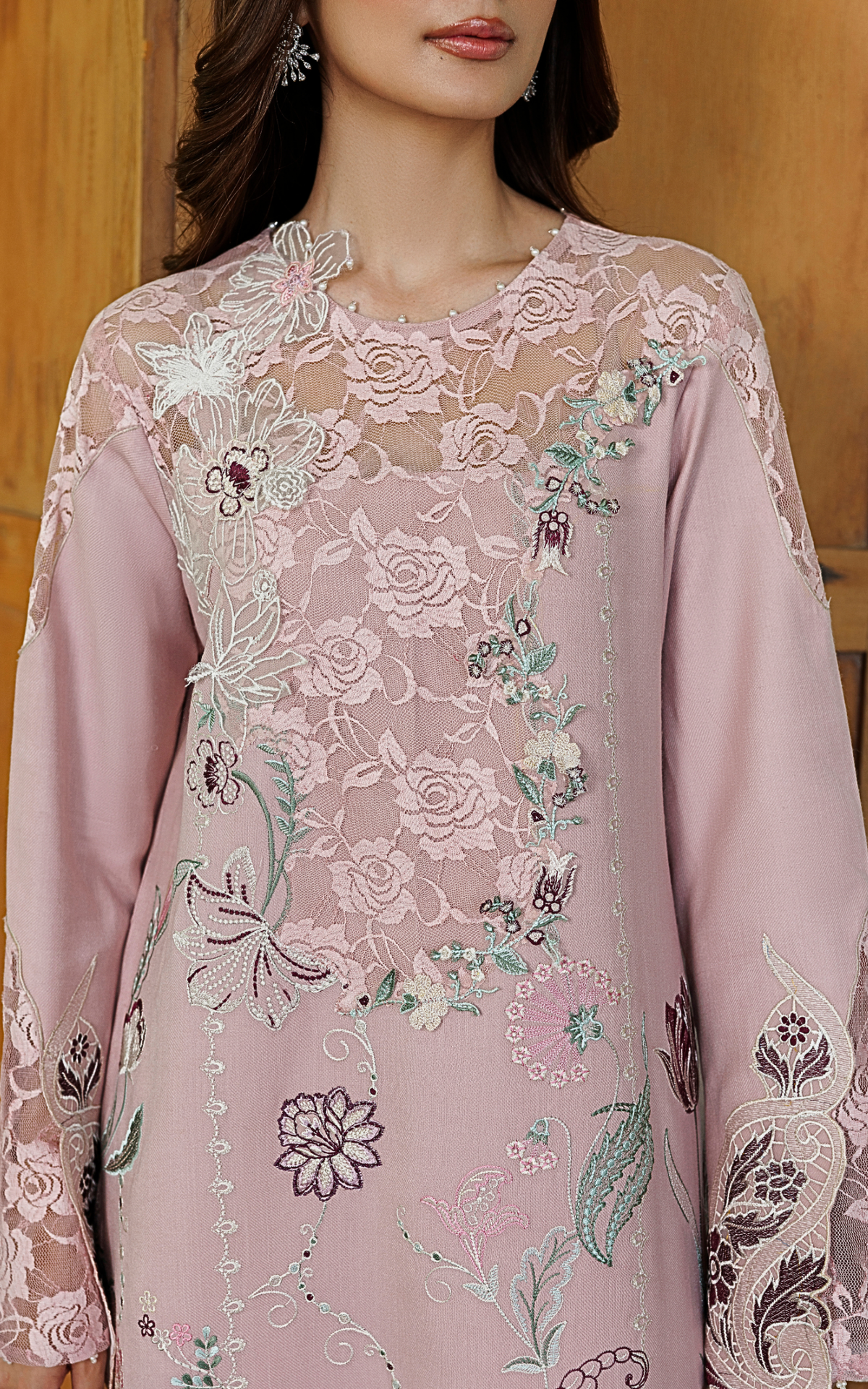 Winter Rose (WLXU-07) | 3pcs Embroidered Unstitched Winter