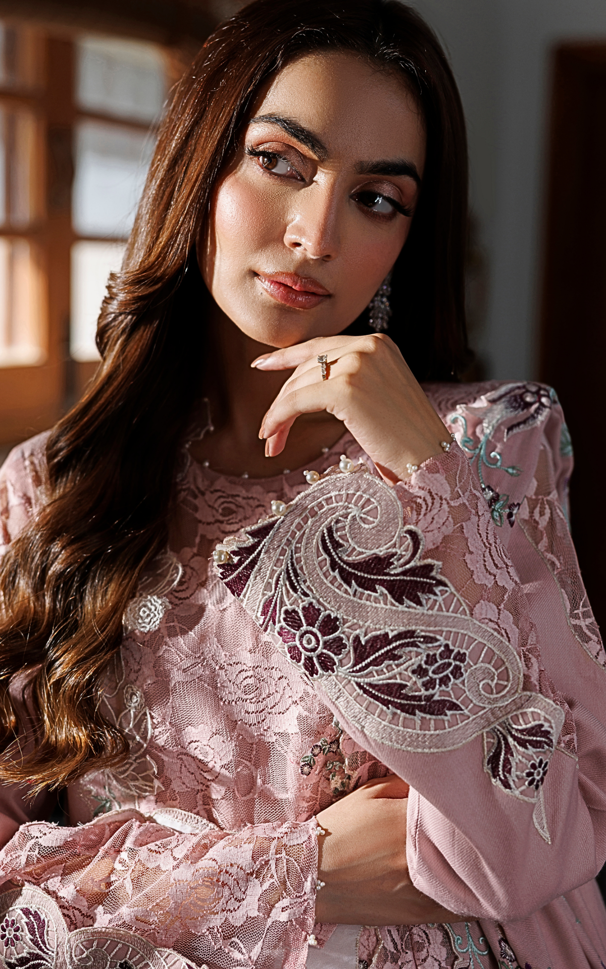 Winter Rose (WLXU-07) | 3pcs Embroidered Unstitched Winter