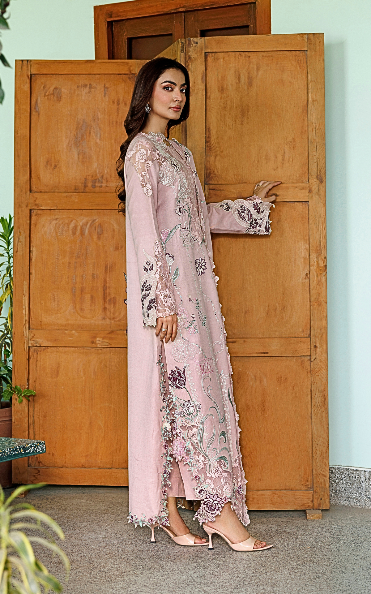 Winter Rose (WLXU-07) | 3pcs Embroidered Unstitched Winter