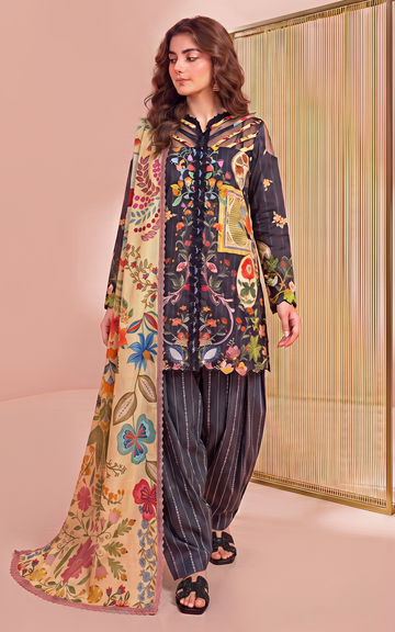 Marigold (YKL26-01) | 3pcs Unstitched Printed Lawn